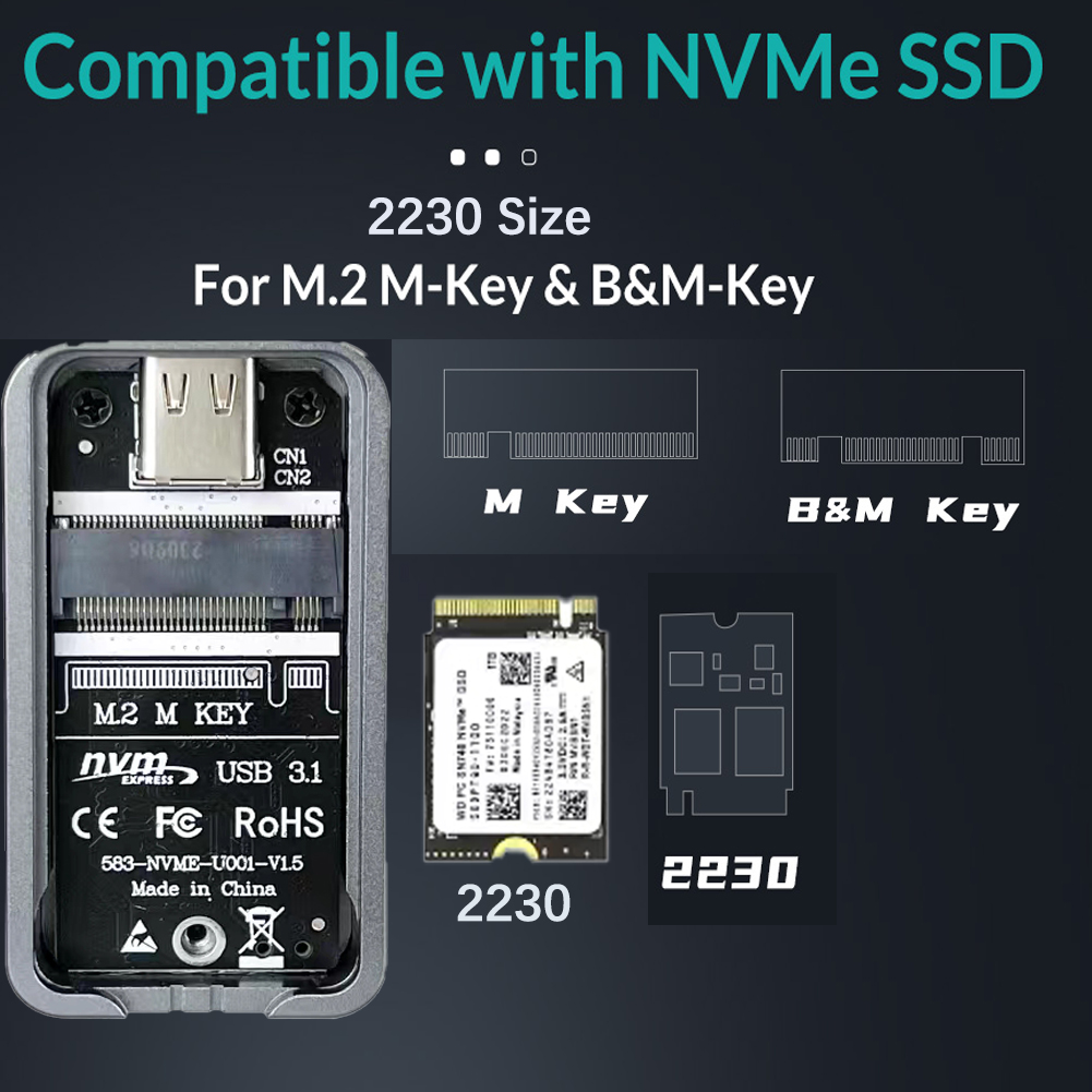 2230 2242 M.2 NVMe Case Enclos - огляд і ціна M2 2230 Ssd 2Tb Pcie 4.0
