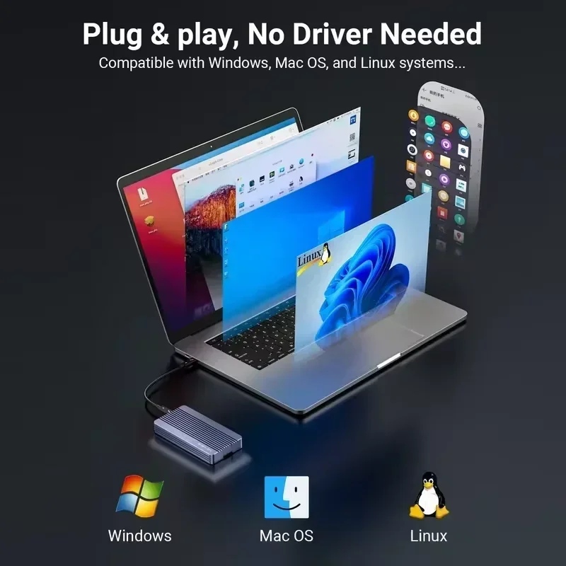 ACASIS 40Gbps M.2 NVMe SSD Enc - огляд і ціна Usb4 40Gbps External Ssd 8Tb