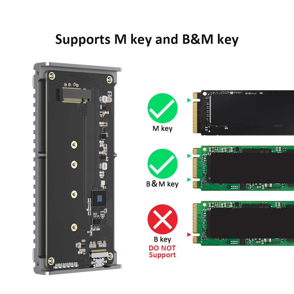 40Gbps USB4 M.2 NVMe SSD Enclo - огляд і ціна Usb4 40Gbps External Ssd 8Tb