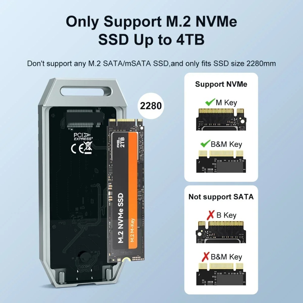 MAIWO USB4 NVMe M.2 SSD Enclos - огляд і ціна Usb4 40Gbps External Ssd 8Tb