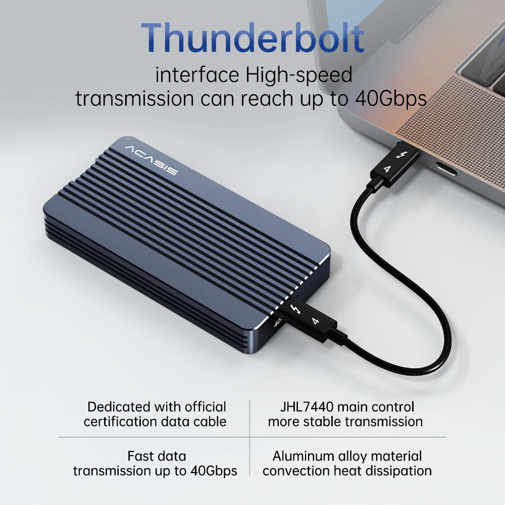 Acasis 40Gbps USB 4.0 NVME M.2 - огляд і ціна 8Tb M2 Nvme Ssd