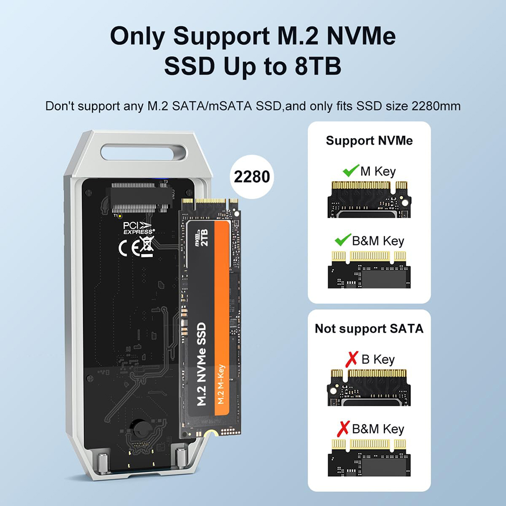 MAIWO 40Gbps NVMe M.2 SSD Encl - огляд і ціна 8Tb M2 Nvme Ssd